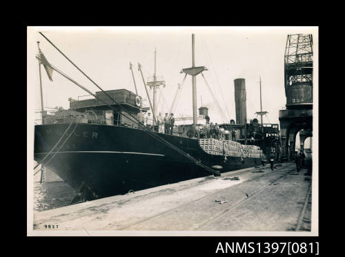 Photograph depicting the MARION MOLLER at port