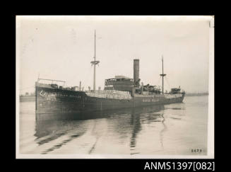 Photograph depicting the MARION MOLLER leaving port