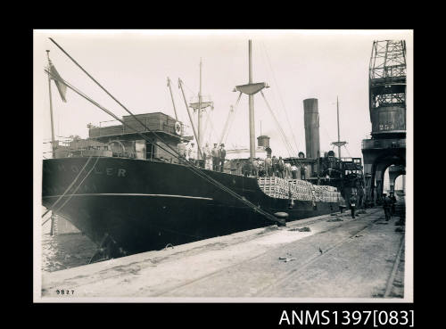 Photograph depicting the MARION MOLLER at port