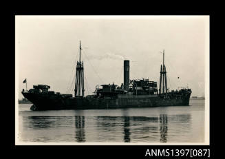 Photograph depicting the MARION MOLLER full of cars