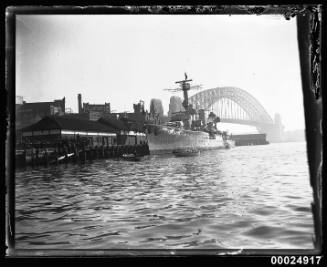 German cruiser KOLN berthed at West Circular Quay, Sydney