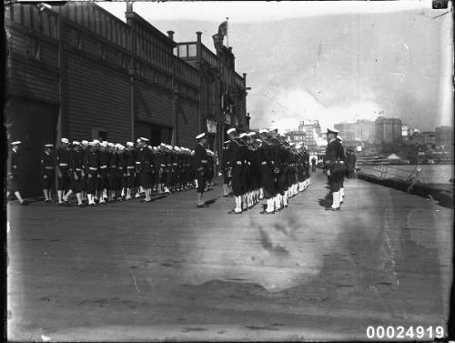 United States Naval Patrol at the Citizens' Welcome Canteen at East Circular Quay, Sydney