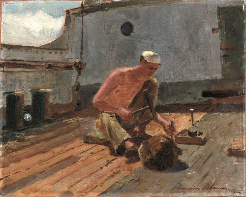 Caulking the deck, LAWHILL