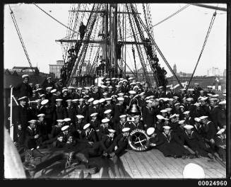 Crew of Chilean training ship GENERAL BAQUEDANO