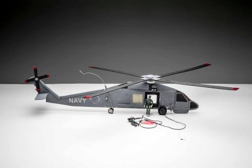 Scale model of S70B2 Seahawk helicopter
