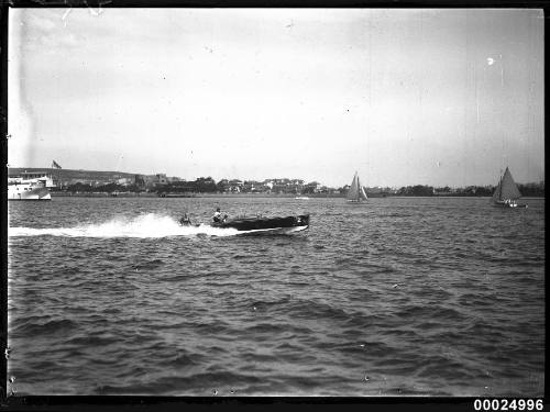 Power boat no 2 at high speed