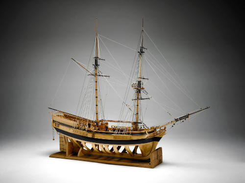 Model of the brigantine PHILADELPHIA