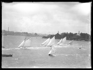 Skiff on Sydney Harbour at Kirribilli, inscribed 11 A