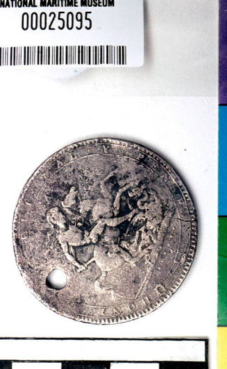 King George III pierced five shillings