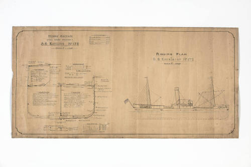 SS EXCELSIOR rigging and mid section plan