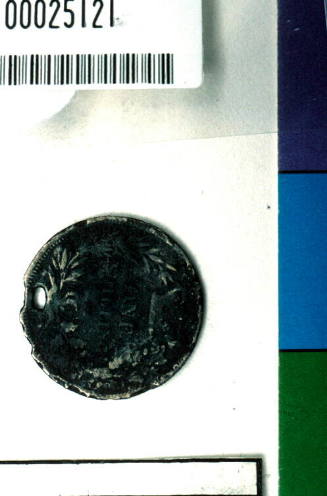 King William IV pierced one shilling, from the wreck of the DUNBAR