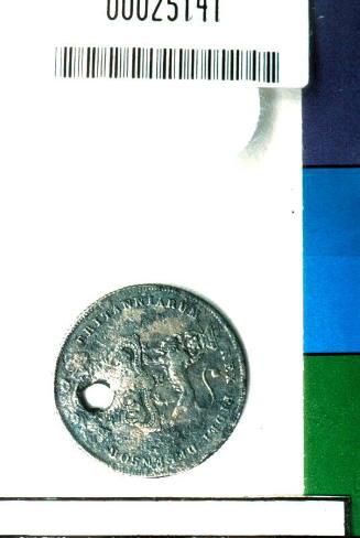 King George IV pierced shilling