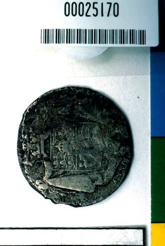 King William IV half crown, from the wreck of the DUNBAR