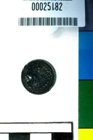 Queen Victoria pierced threepence