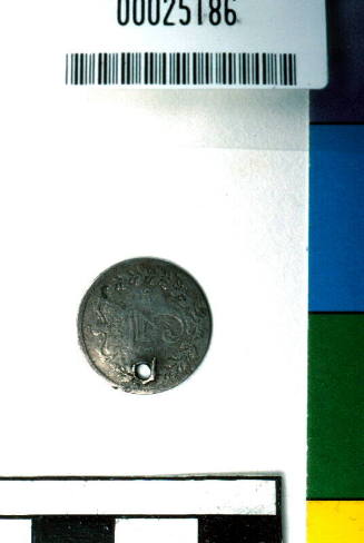 Queen Victoria pierced threepence