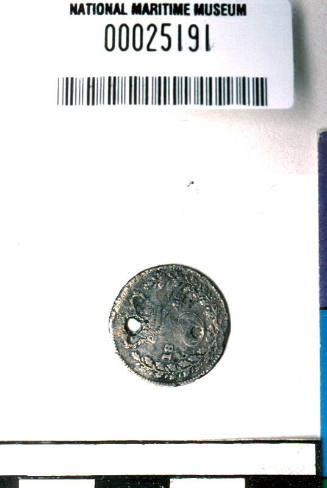 Queen Victoria pierced threepence