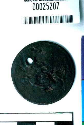 King George IV pierced penny