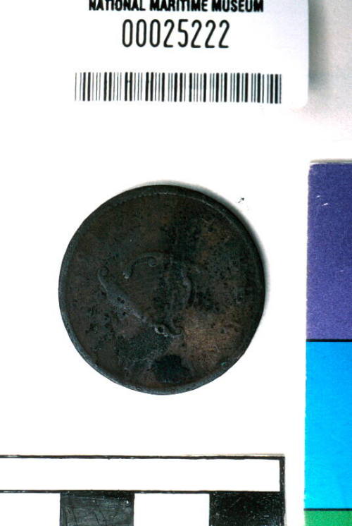 King George III Hibernia halfpenny