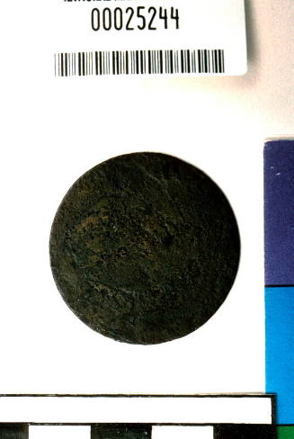 Corroded coin or token