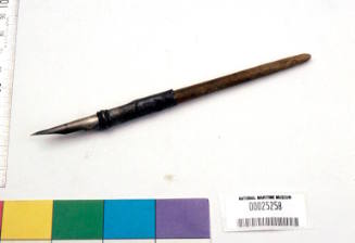 Nib pen recovered from the wreck of the DUNBAR