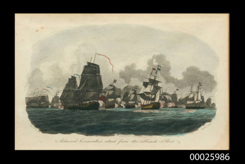 Admiral Cornwallis's retreat from the French Fleet