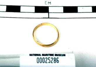 Wedding Ring recovered from the wreck of the DUNBAR