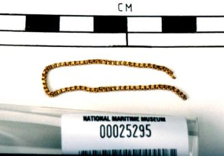 Segment of gold chain recovered from the wreck of the DUNBAR