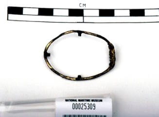 Brooch frame recovered from the wreck of the DUNBAR