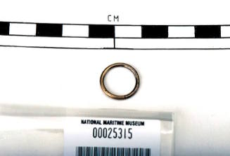 Split ring recovered from the wreck of the DUNBAR