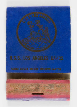 USS LOS ANGELES matchbook