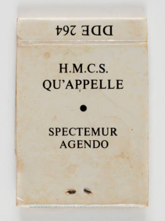 HMCS QU'APPELLE matchbook