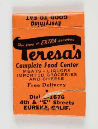 Teresa's Complete Food Center matchbook