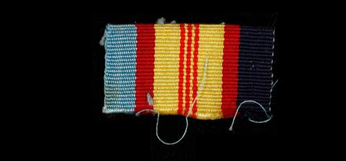 Ribbon from Royal Australian Naval uniforms of Commander Robert James Varley