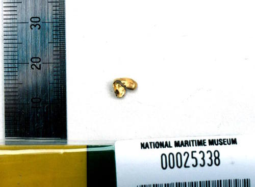 Link of gold chain recovered from the wreck of the DUNBAR