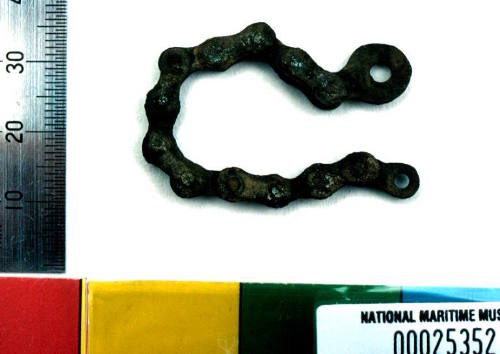 Chain recovered from the wreck of the DUNBAR