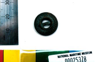 Button recovered from the wreck of the DUNBAR