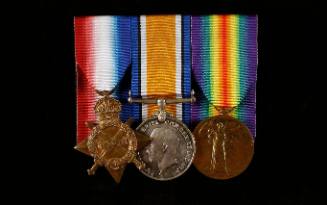 Victory Medal WWI :  Lieutenant Leopold Florence Scarlett, Third Officer aboard the Royal Australian Navy submarine AE1