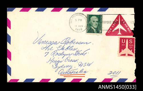 Envelope addressed to Vanessa Roberson