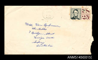 Envelope addressed to Van Roberson