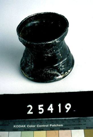 Mug with 'T.S' engraved on lip recovered from the wreck of the DUNBAR