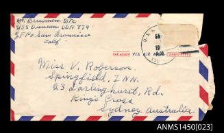 Envelope addressed to Vanessa Roberson