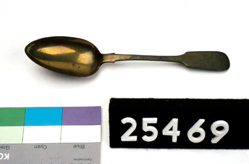 Gilt serving spoon