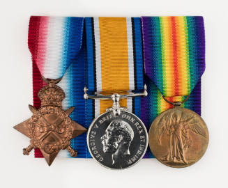 1914-15 Star, Victory Medal and British War medal