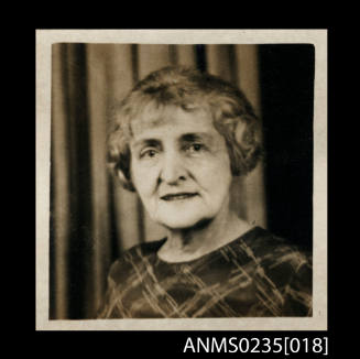 Muriel Binney, 29 June 1936 or 1938, taken by Arthur & Arthur Ltd for a passport