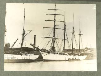 Schooner TACORA at a coal wharf