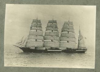 Barque underway at sea