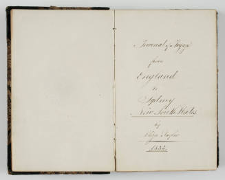 Journal of a Voyage from Gravesend to Sydney on the CITY OF EDINBURGH