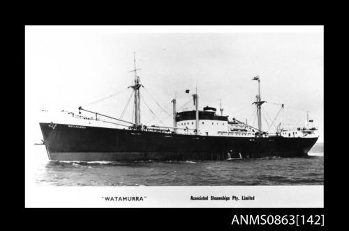 Two photographs depicting MV WATAMURRA