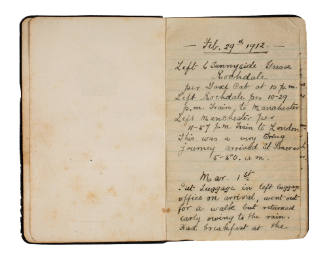 Edward Moulding's diary kept during his voyage to Australia on SS ORAMA 1 March - 8 April 1912