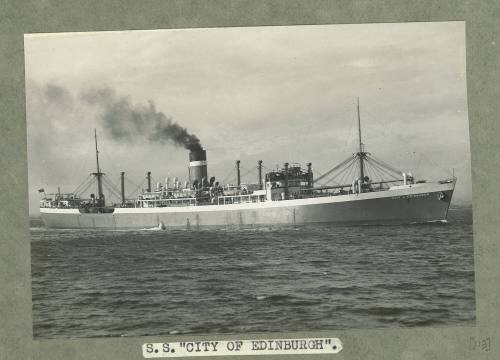 Cargo ship SS CITY OF EDINBURGH